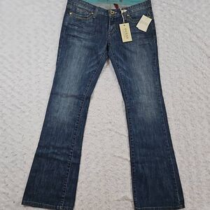 Guess Jeans Y2K Womens Size 30 Stretch Foxy Flare Jeans Multicolor pockets NWT